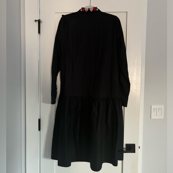 Vivetta Dress Black Ruffle with Lace Collar - Picture 5 of 8